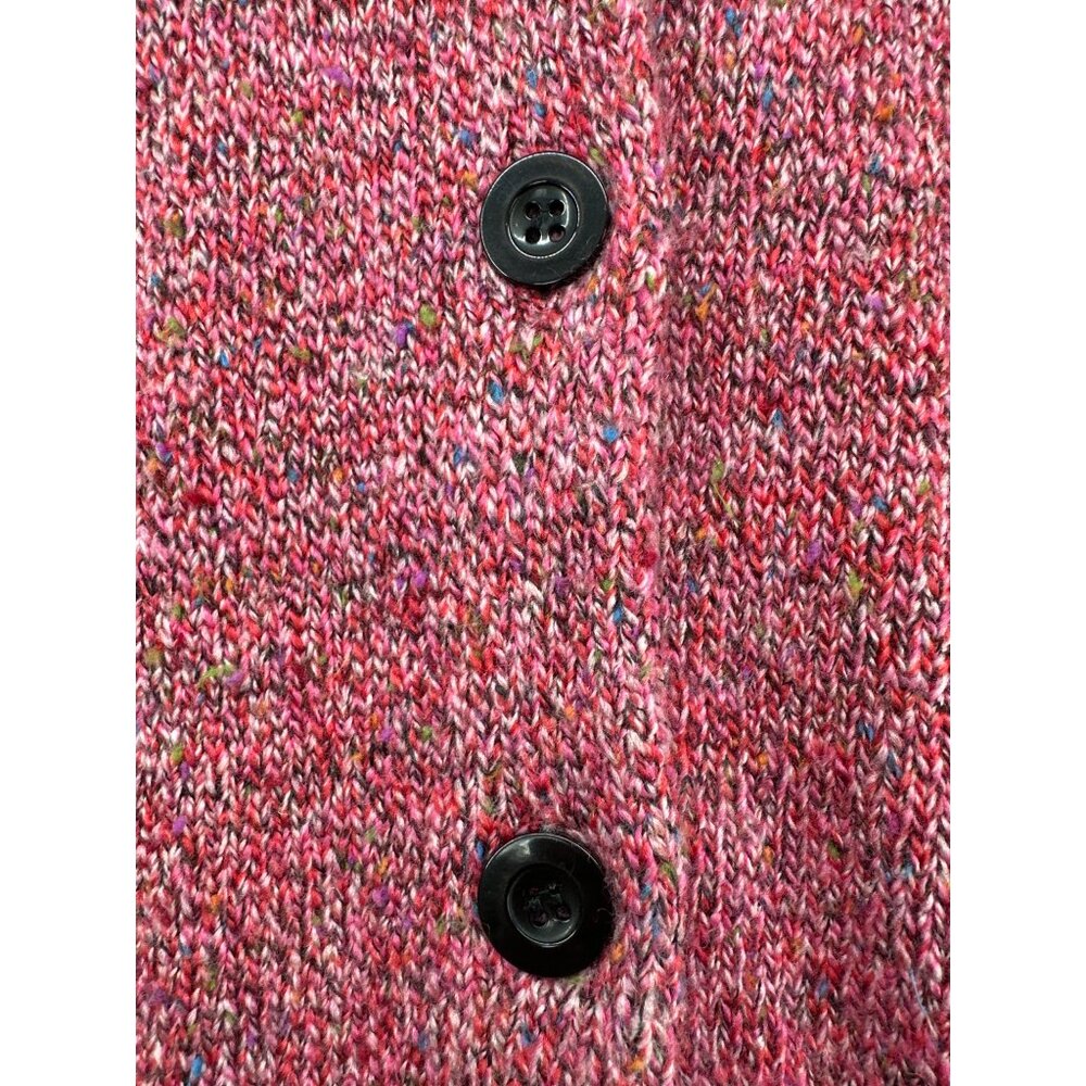 Drapers & Damons Women Cardigan Sz M Pink Speckled Sweater High-Neck SoftAF Cozy - Picture 4 of 13